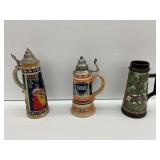 Three Collectible Beer Steins