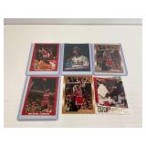 Six Michael Jordan Basketball Trading Cards
