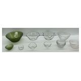 Various Glass Bowls Including Pyrex