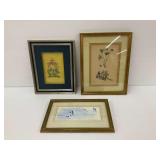 Framed Wall Art Assortment - Floral & Bird Prints