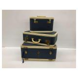 Vintage Skyway Luggage Co. Suitcase Set with Travel Accessories