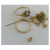 10K Gold Jewelry Assortment