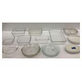 Assorted Pyrex and CorningWare Baking Dishes