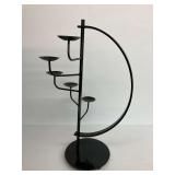 Modern Black Metal Candle Holder
