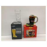 Hammer + Axe Das Boot Glass and Fire Fighters Boot Design Beer Mug