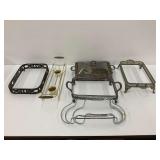 Assorted Metal Chafing Dishes and Warming Stands - Group of Six