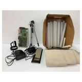 Electronics, Tripod, Plastic Tubes, and More