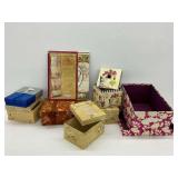 Decorative Storage Boxes & World History Book