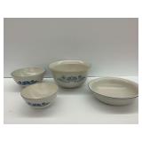 Pfaltzgraff Ceramic Mixing Bowls and Bowl