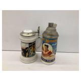 Two Elvis Presley Commemorative Collector Steins