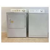 GE Gas Dryer Model DCSR483GA2WW and Estate Washer Model TAWS800JQ1