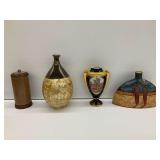 Canister and Decorative Vases