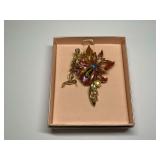 Kirks Folly Floral Pin with Dangling Elements