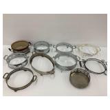 Collection of Decorative Metal Serving Stands & Warming Racks