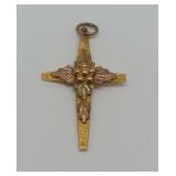 10K Gold Cross Pendant