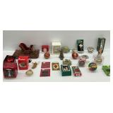 Variety of Christmas Ornaments and Holiday Decor