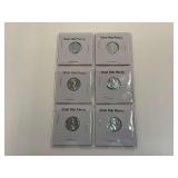 Six Steel War Pennies