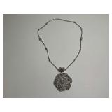 Elegant Sterling Silver Pendant Necklace