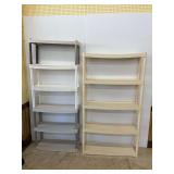 Two Plastic Shelving Units