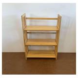 Folding Wooden 3-Tier Bookshelf