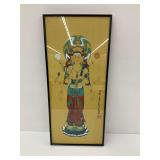 Framed Japanese Buddhist Deity Wall Art