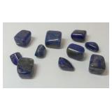 Ten Lapis Lazuli Tumblestones