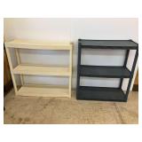 Two Plastic Shelving Units