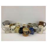 Collection of Mustache Cups and Beer Mugs and Others