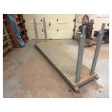 Large Wooden Rolling Cart ...