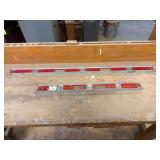 Pair of Red Carpenter Levels ... 48 & 30 Inches Long