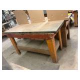 Wooden Work Bench ... 37 x 57 x 28 Inches