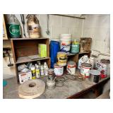 Assorted Painting, Sealing & Lubricating Oils & More ... See Photos