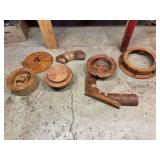 Assorted Wooden Pattern Mold Components
