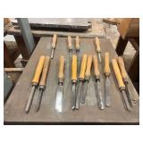 Lot of Woodworking Chisels