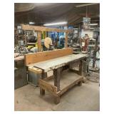Wooden Work Bench ... 67 x 75 x 25 inches