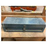 Wooden Tool Chest with Assorted Hand Tools ... 10 x 37 x 12