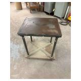 Rolling Metal Table ... 35 x 24 x 32 inches