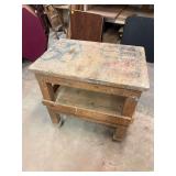 Wooden Rolling Cart ... 38 x 35 x 24 Inches