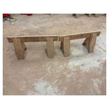Wooden Saw Horses ... 19 x 40 x 14 Inches