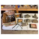 Lot of Crawford Hang-Ups, Larson Sawhorse Brackets, and Assorted Brackets