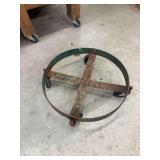 Metal Barrel Dolly ... 5" Tall, 19" Diameter