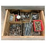 Mixed Lot of Hardware and Drill Bits