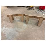 Wooden Saw Horses ... 19 x 40 x 14 Inches