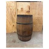 Wooden Barrel ... 30" tall 17" Diameter