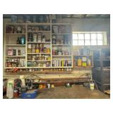 Large Assortment of Paints, Stains, and Solvents
