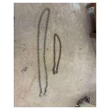 Two Metal Chains ... One is 3/8 Inch