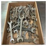 Box Lot of Open End Wrenches