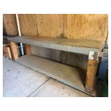 Rolling Wooden Cart ... 41 x 127 x 30 Inches