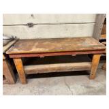 Wooden Work Bench ... 37 x 72 x 28 Inches