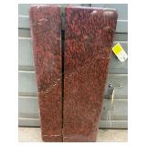 Pair of Decorative Red Marble Stone Slabs .. 44 x 19